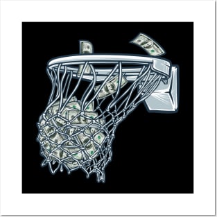 Money Buckets Love Basketball Gift Posters and Art